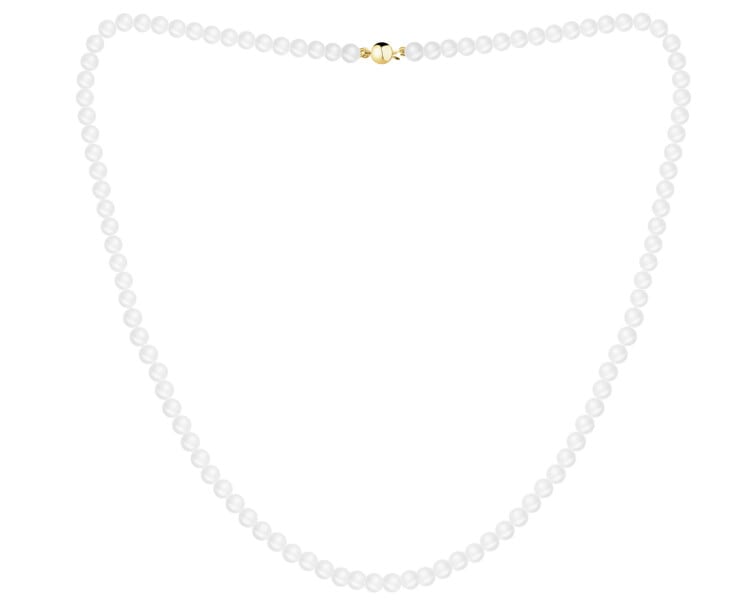 14 K Yellow Gold Pearl Necklace