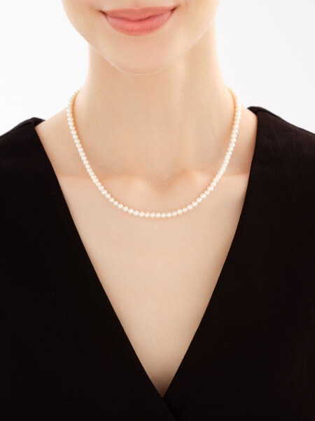 14 K Yellow Gold Pearl Necklace