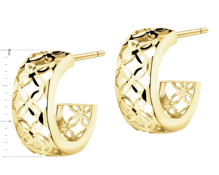 9 K Yellow Gold Earrings