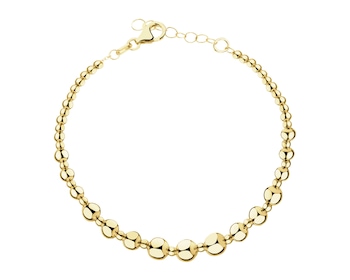 Złota bransoletka - kulki