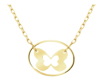 Zlatý náhrdelník - motýl