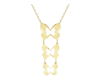 Zlatý náhrdelník - motýli