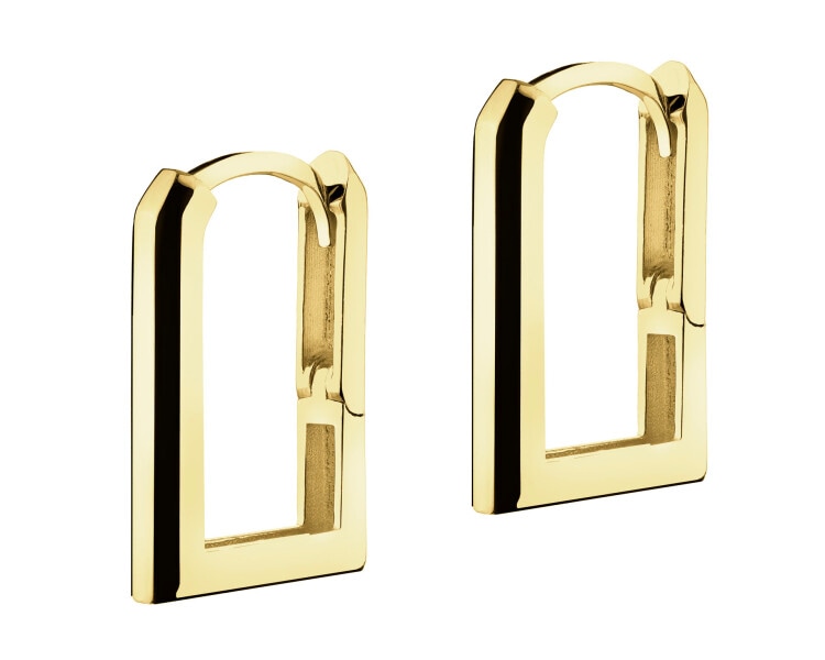 9 K Yellow Gold Earrings 