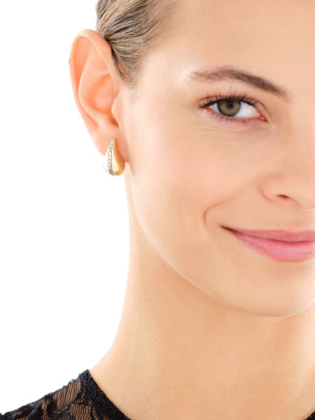 Złote kolczyki - łezki