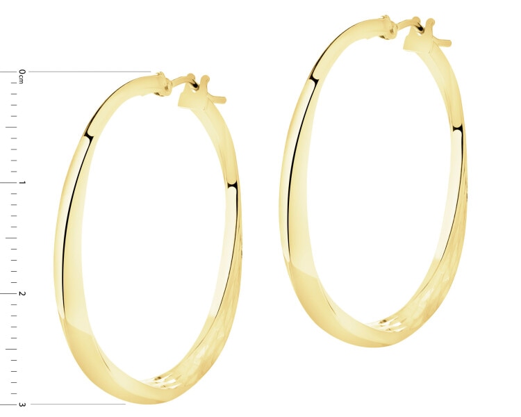 9 K Yellow Gold Dangling Earring