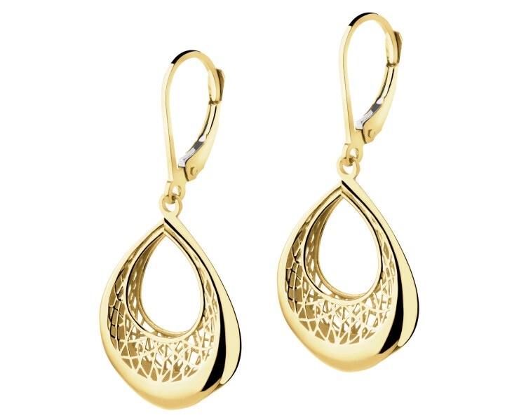 14 K Yellow Gold Dangling Earring