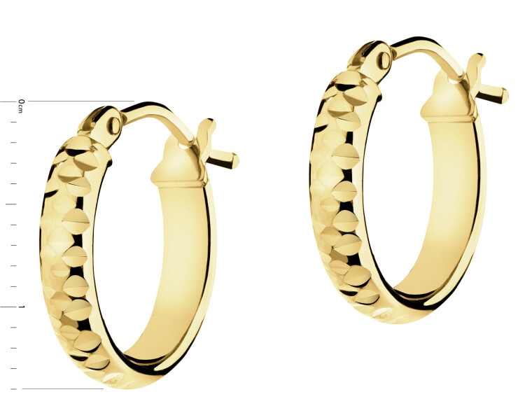 14 K Yellow Gold Earrings