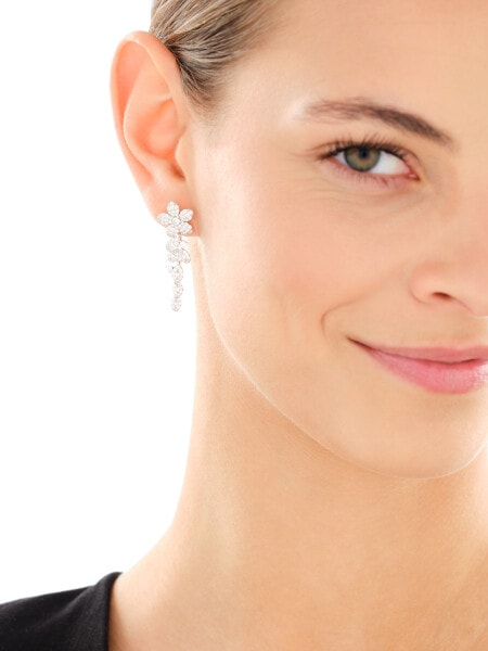 Rhodium Plated Silver Earrings