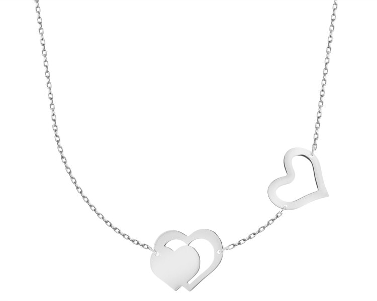 Rhodium Plated Silver Necklace