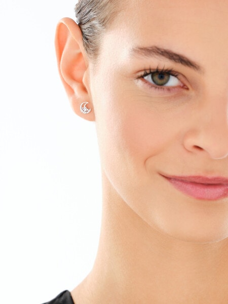 Rhodium Plated Silver Set with Cubic Zirconia