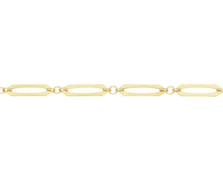 14 K Yellow Gold Bracelet with Cubic Zirconia