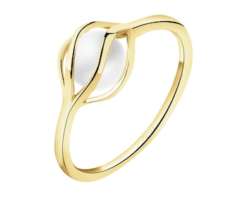 9 K Yellow Gold Ring with Pearl