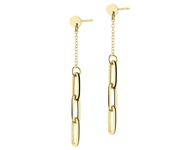 9 K Yellow Gold Dangling Earring 