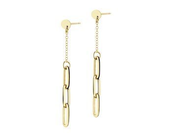 9 K Yellow Gold Dangling Earring 