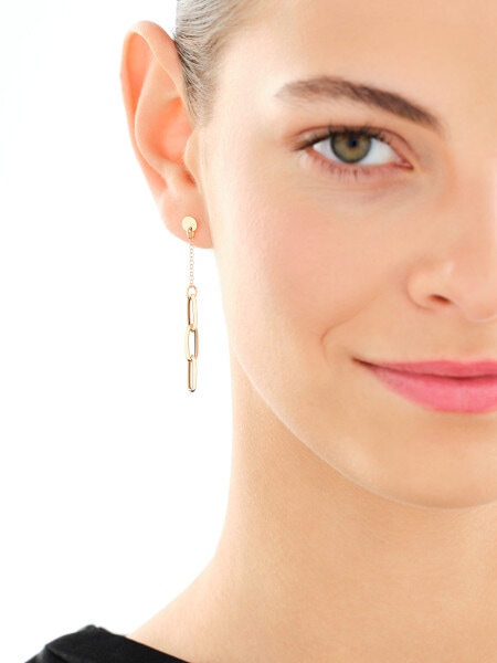 9 K Yellow Gold Dangling Earring 