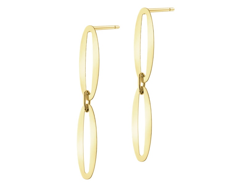 9 K Yellow Gold Dangling Earring 