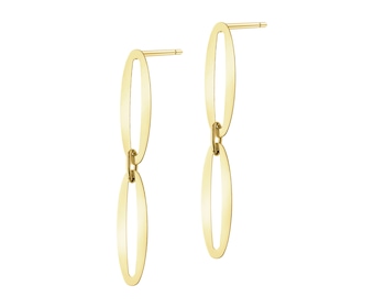 9 K Yellow Gold Dangling Earring 