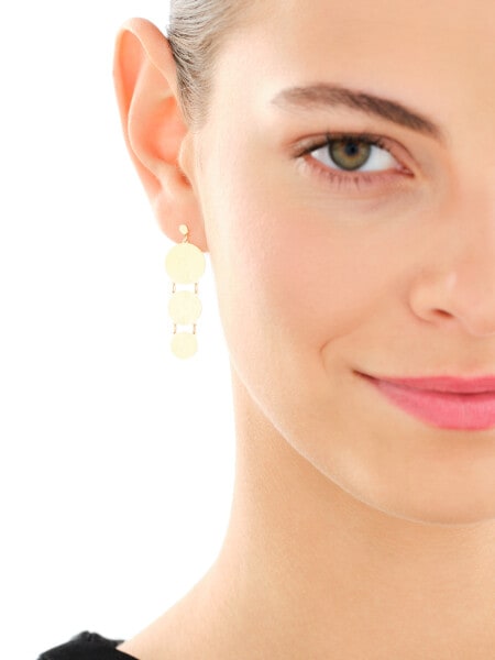 9 K Yellow Gold Dangling Earring 