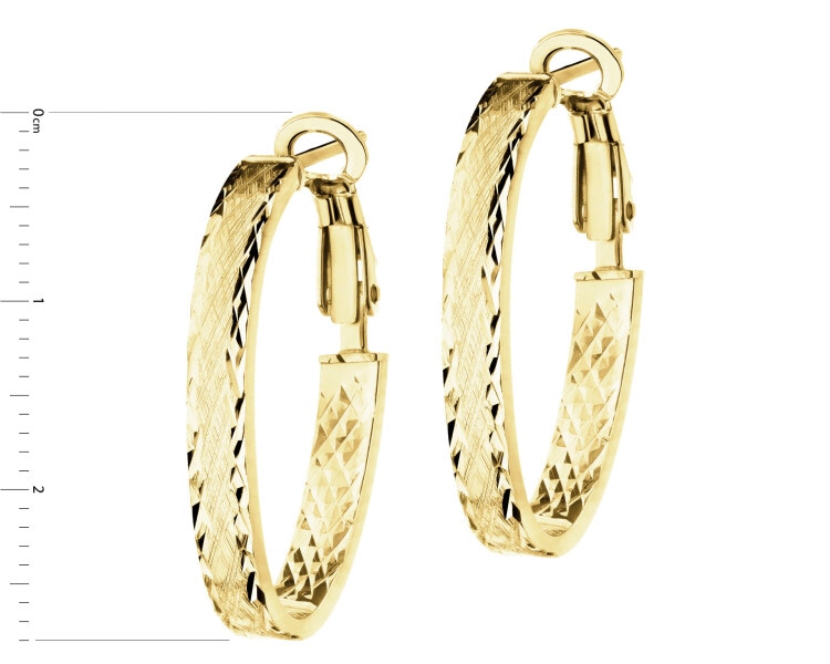 9 K Yellow Gold Dangling Earring