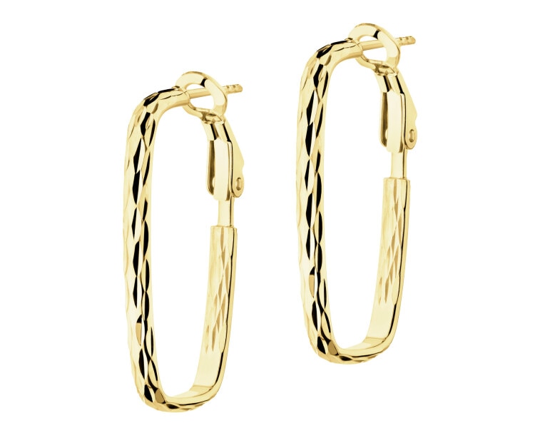 9 K Yellow Gold Dangling Earring 