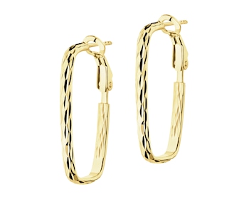 9 K Yellow Gold Dangling Earring 