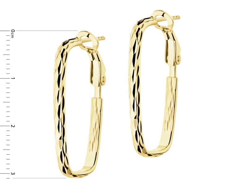 9 K Yellow Gold Dangling Earring