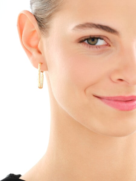 9 K Yellow Gold Dangling Earring 