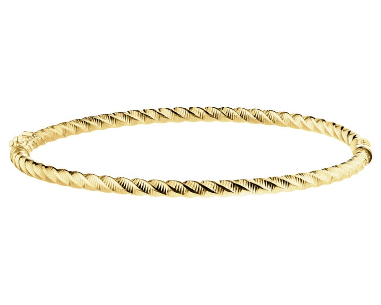 9 K Yellow Gold Rigid Bracelet 