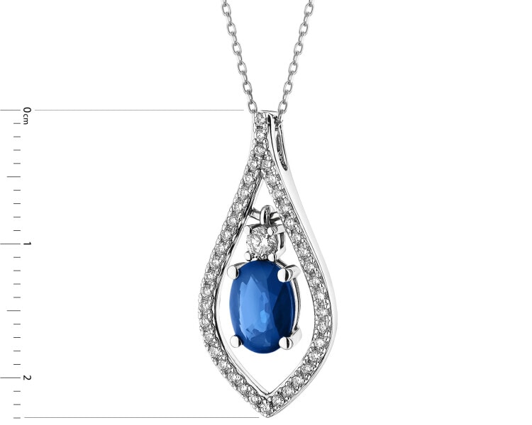 9ct Yellow Gold Pendant with Diamond - fineness 14 K