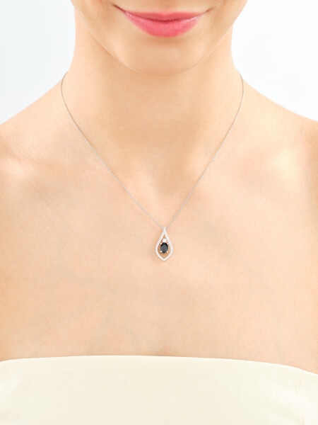 9ct Yellow Gold Pendant with Diamond - fineness 14 K