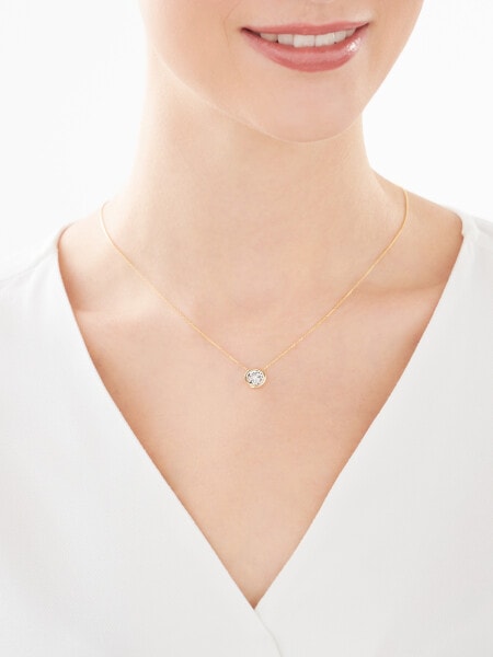 375  Necklace with Diamond - 0,03 ct - fineness 585