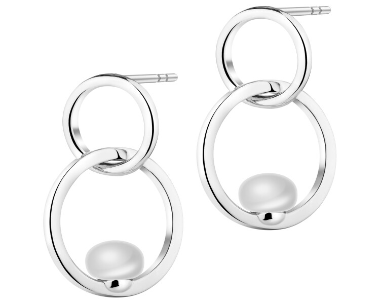 Stříbrné náušnice - kroužky