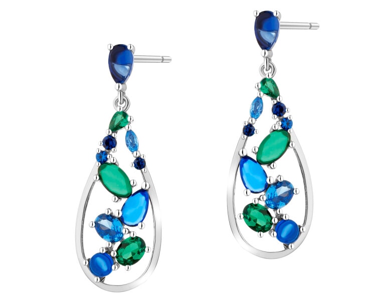 Kolczyki srebrne z cyrkoniami