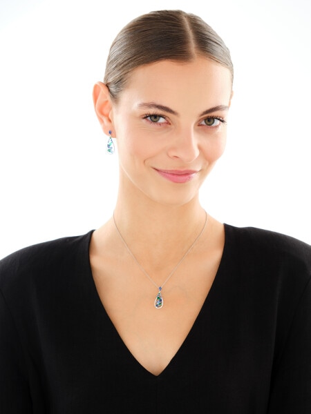 Kolczyki srebrne z cyrkoniami