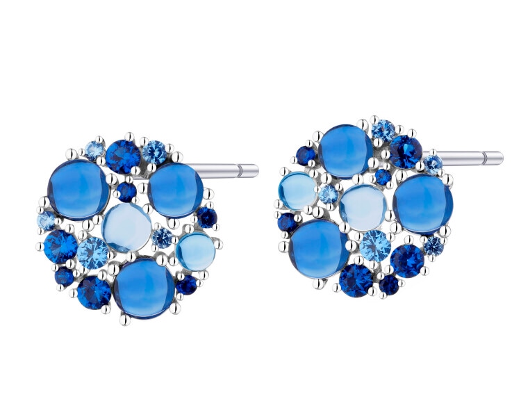 Kolczyki srebrne z cyrkoniami