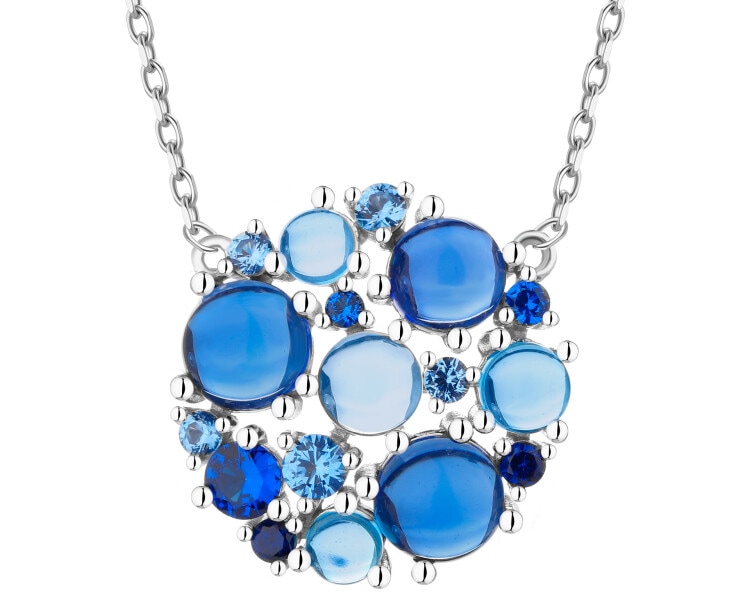 Stříbrný přívěsek se zirkony