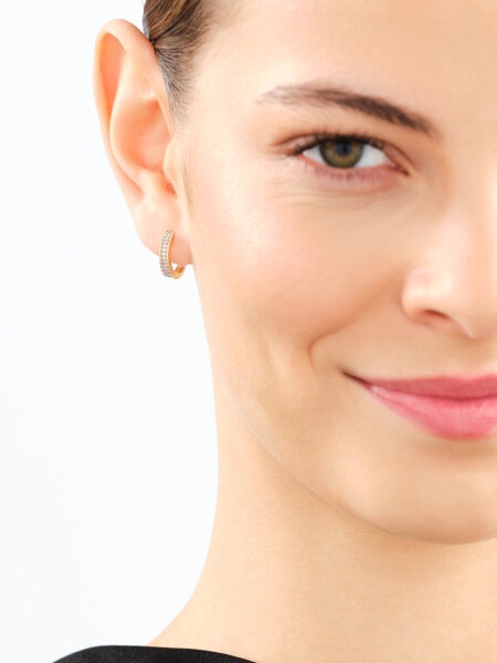 14 K Rhodium-Plated Yellow Gold Necklace with Diamonds - 0,10 ct - fineness 14 K