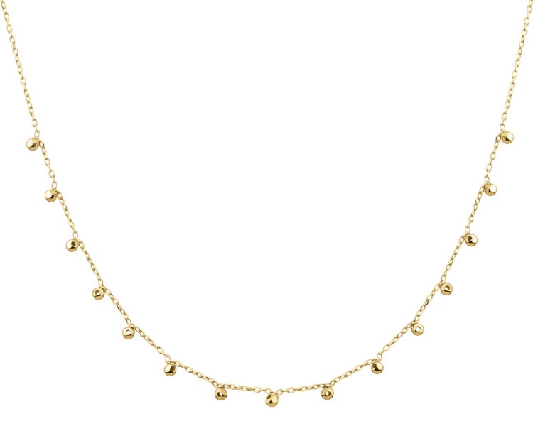 Naszyjnik srebrny - kulki