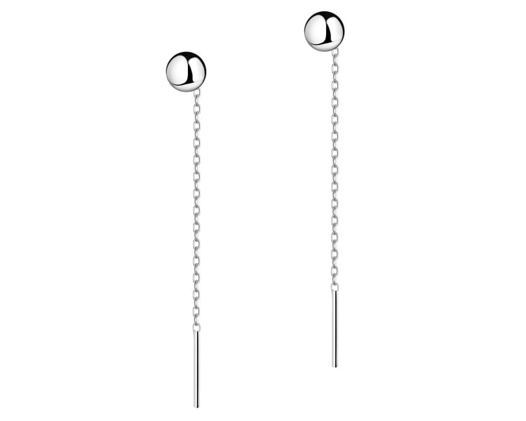 Kolczyki srebrne - kulki