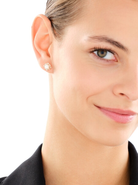 14 K Rhodium-Plated Yellow Gold Necklace with Diamonds - fineness 14 K