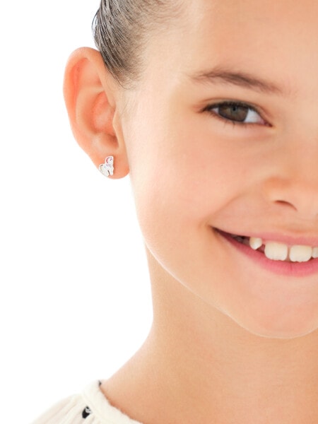 Stříbrné náušnice se smaltem - jednorožci