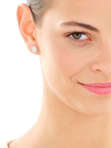 Stříbrné náušnice se zirkony