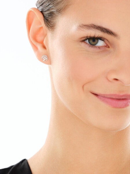 Srebrne kolczyki i zawieszka - komplet - drzewa