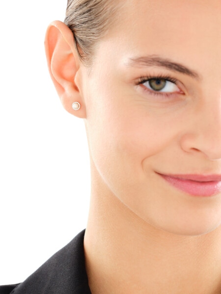 14 K Rhodium-Plated Yellow Gold Necklace with Diamonds - fineness 14 K