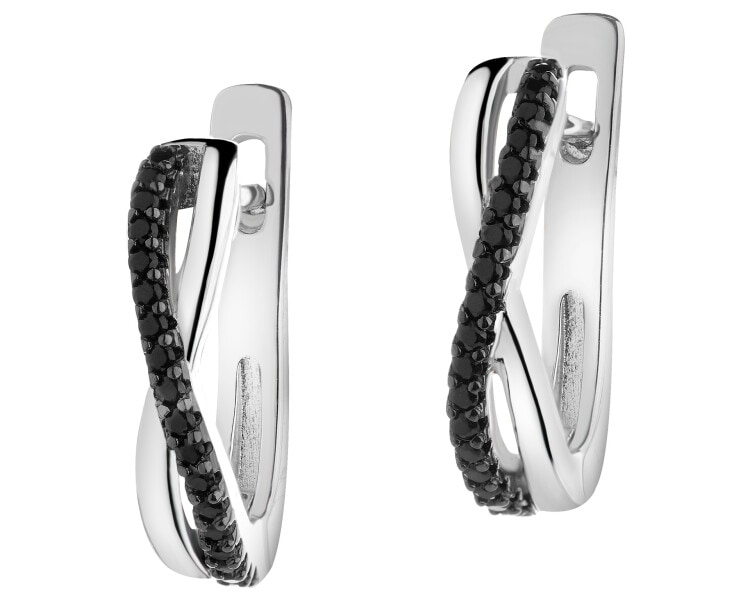 Stříbrné náušnice se zirkony