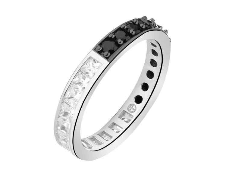 Stříbrný prsten se zirkony - Eternity