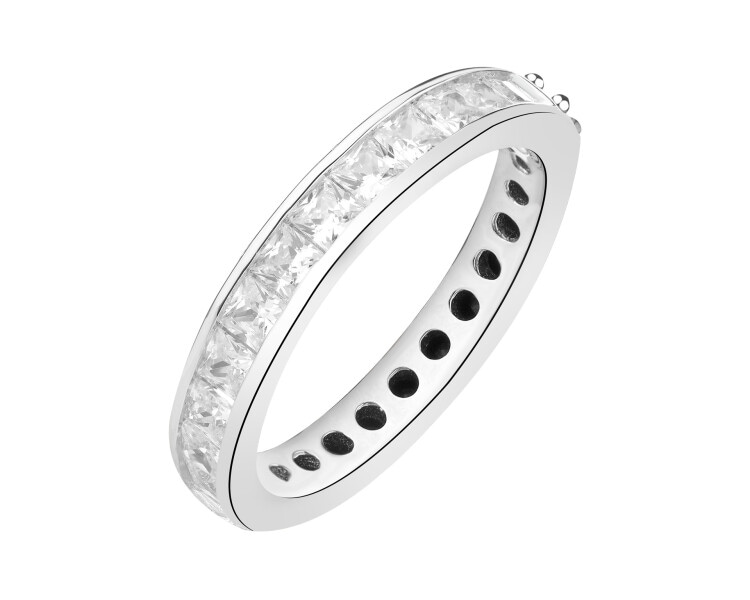 Stříbrný prsten se zirkony - Eternity