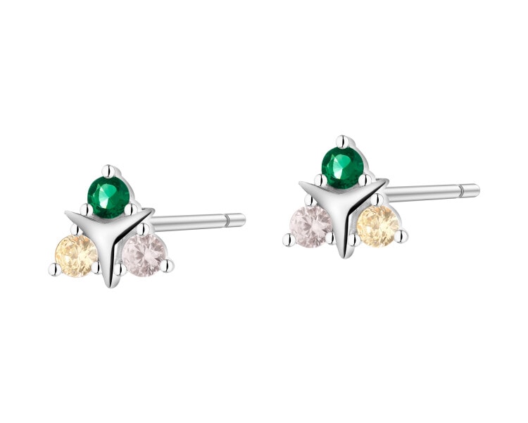 Stříbrné náušnice se zirkony