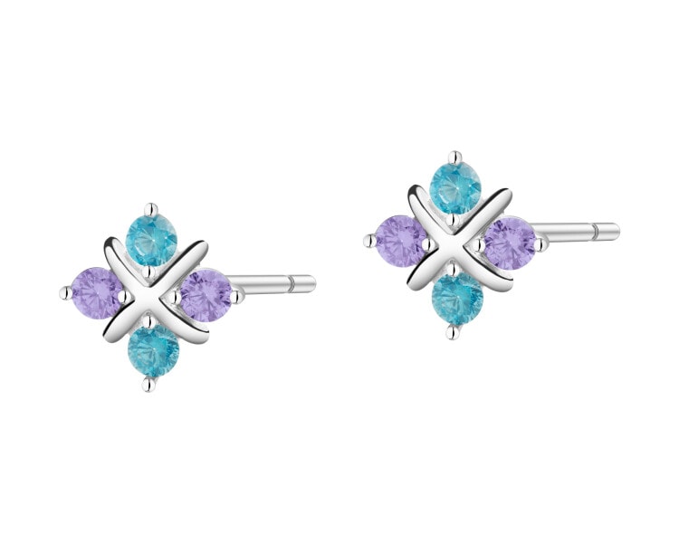 Stříbrné náušnice se zirkony