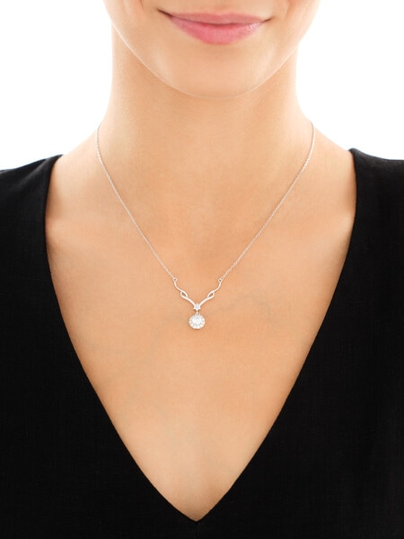 Stříbrný náhrdelník se zirkony